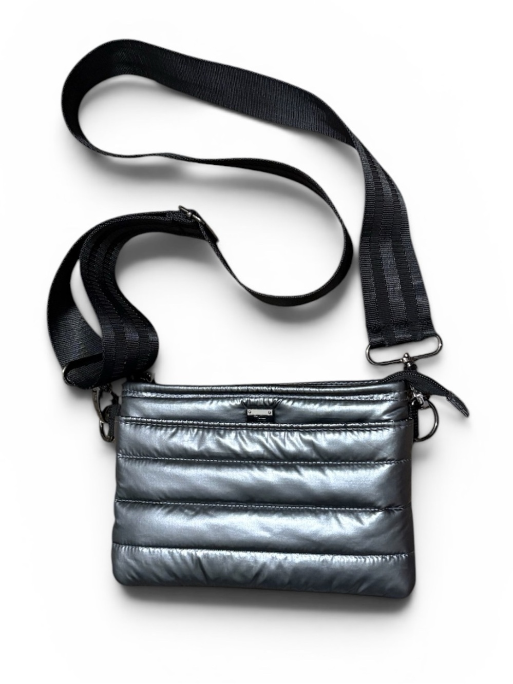 THINK ROYLN Bum Bag 2.0 Quilted Crossbody Bag in Liquid Charcoal